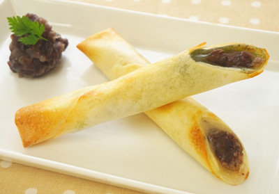 お餅とあんこのスイーツ春巻 お餅とあんこのスイーツ春巻